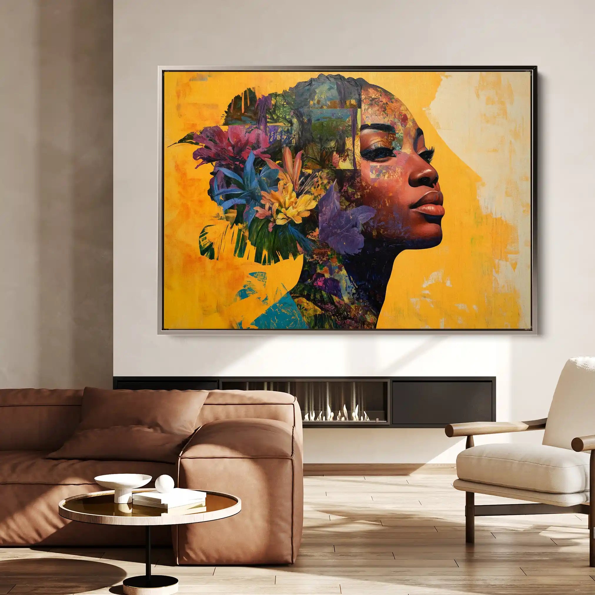 Portrait 073 Canvas Art 90 x 60 cm / Stretched on hidden frame