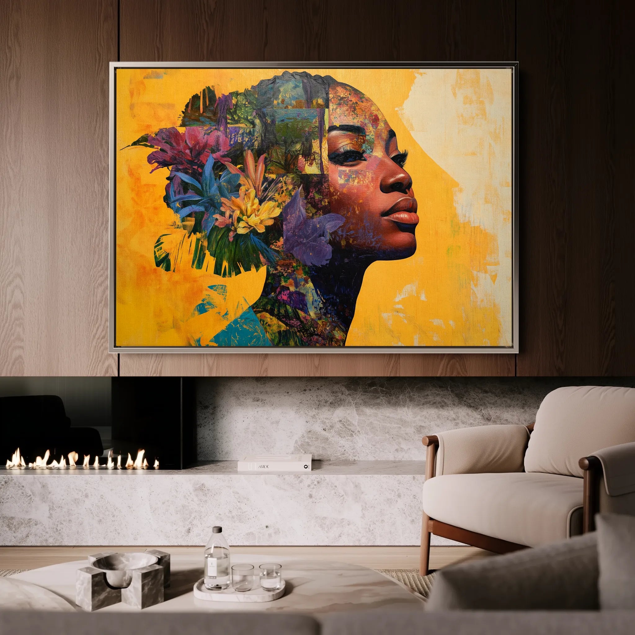 Portrait Canvas Wall Art WAD073-P 90 x 60 cm / Stretched on hidden frame