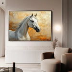 Horses 074 Canvas Art 90 x 60 cm / Stretched on hidden frame