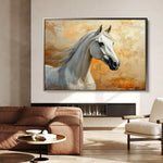 Horses 074 Canvas Art 90 x 60 cm / Stretched on hidden frame