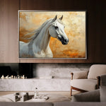 Horses 074 Canvas Art 90 x 60 cm / Stretched on hidden frame