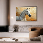 Horses 074 Canvas Art 90 x 60 cm / Stretched on hidden frame