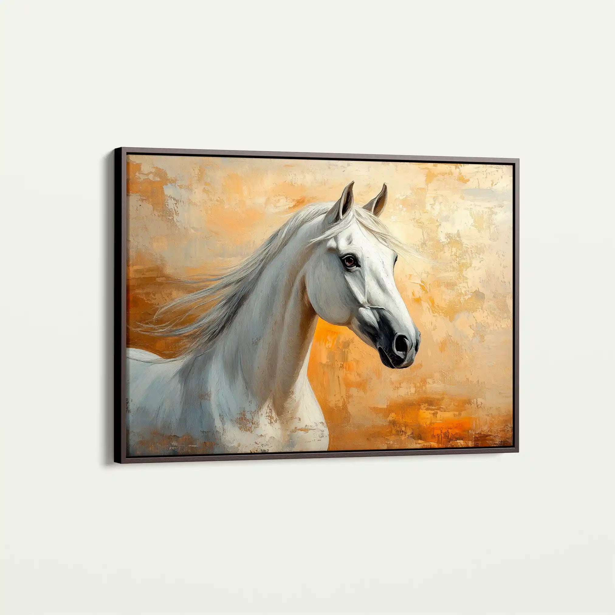 Horses 074 Canvas Art 90 x 60 cm / Stretched on hidden frame
