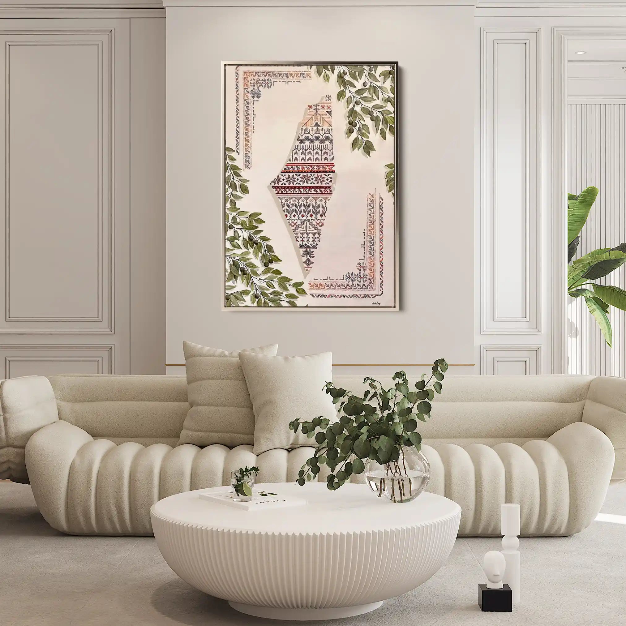 Palestine 074 Canvas Art 90 x 60 cm / Stretched on hidden frame