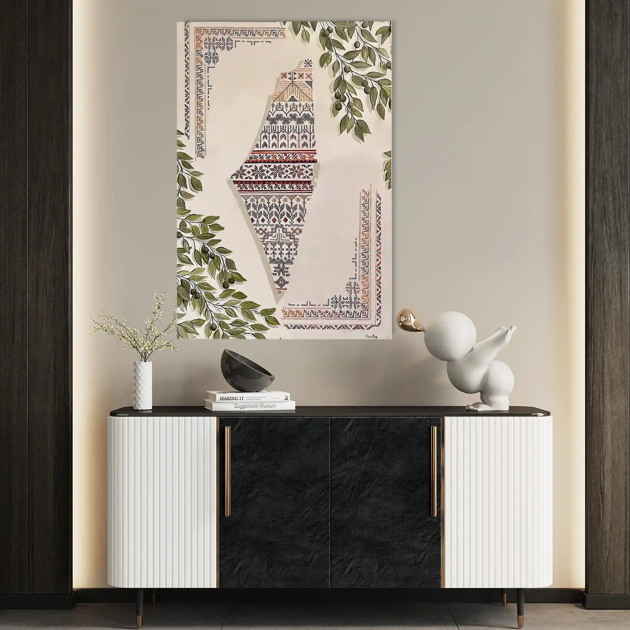 Palestine 074 Canvas Art 90 x 60 cm / Stretched on hidden frame