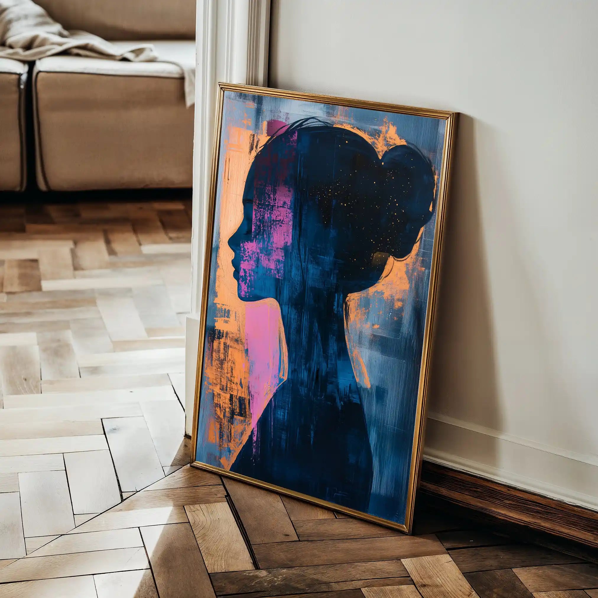 Portrait 074 Canvas Art 90 x 60 cm / Stretched on hidden frame