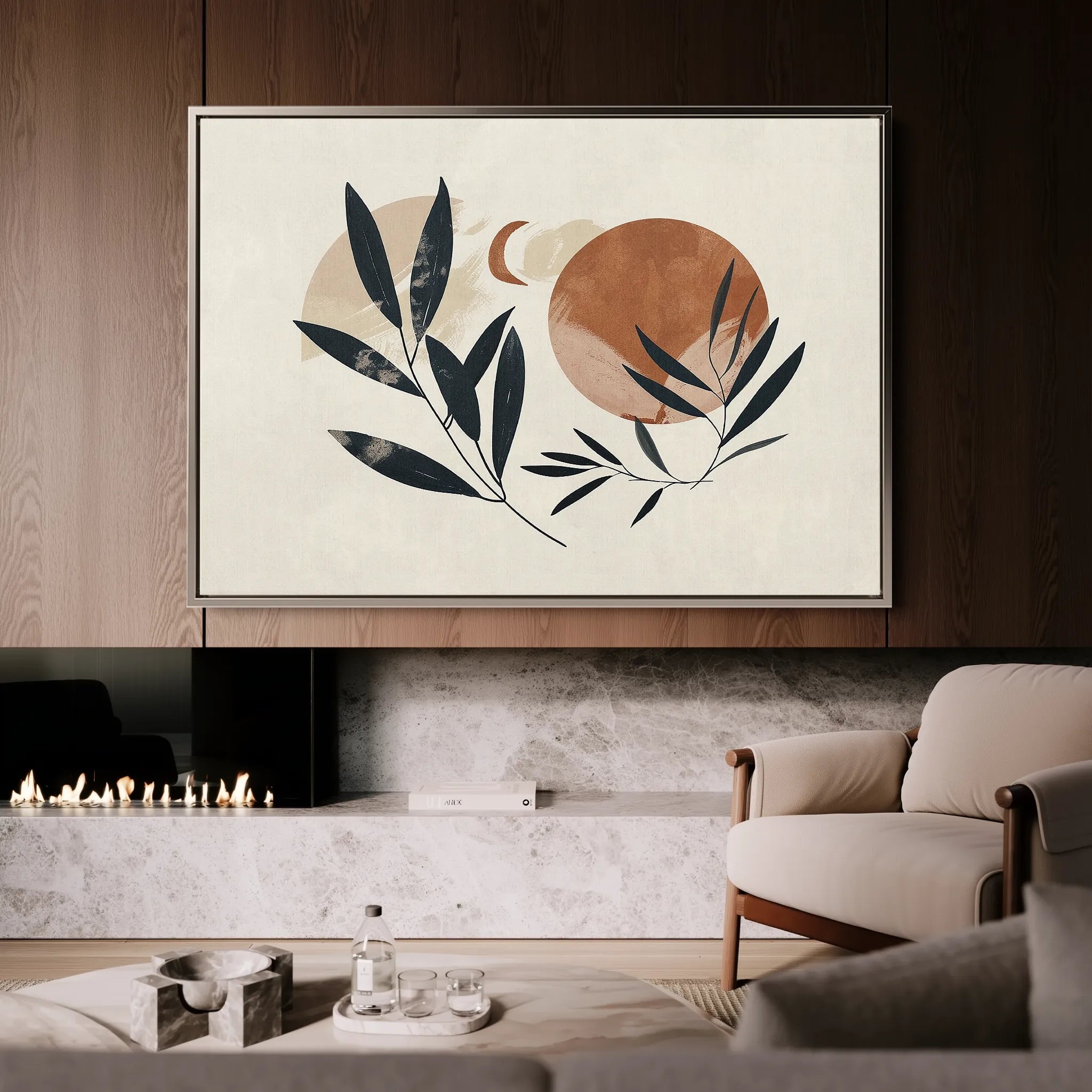 Boho Canvas Wall Art WAD075-BH 90 x 60 cm / Stretched on hidden frame