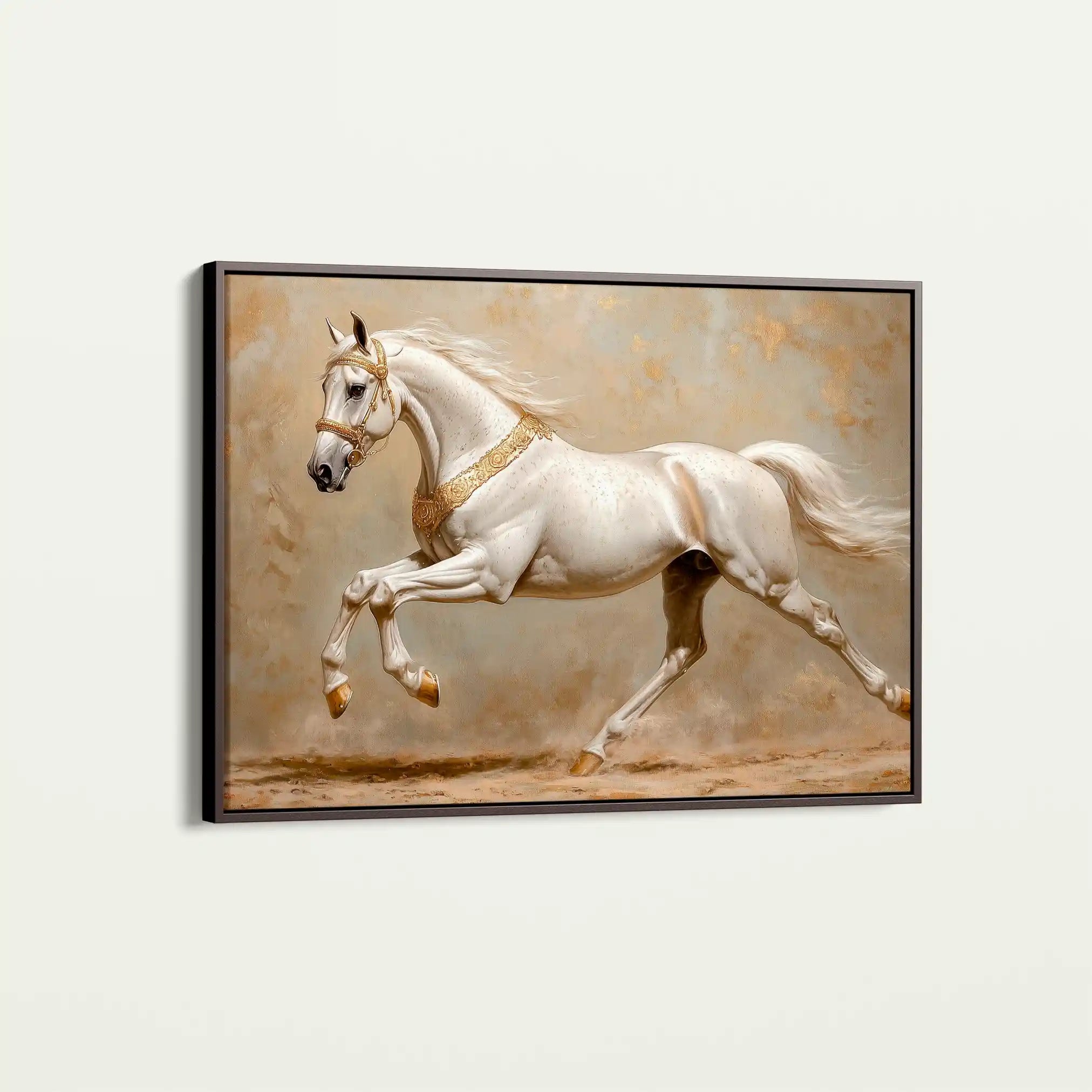 Horses 075 Canvas Art 90 x 60 cm / Stretched on hidden frame