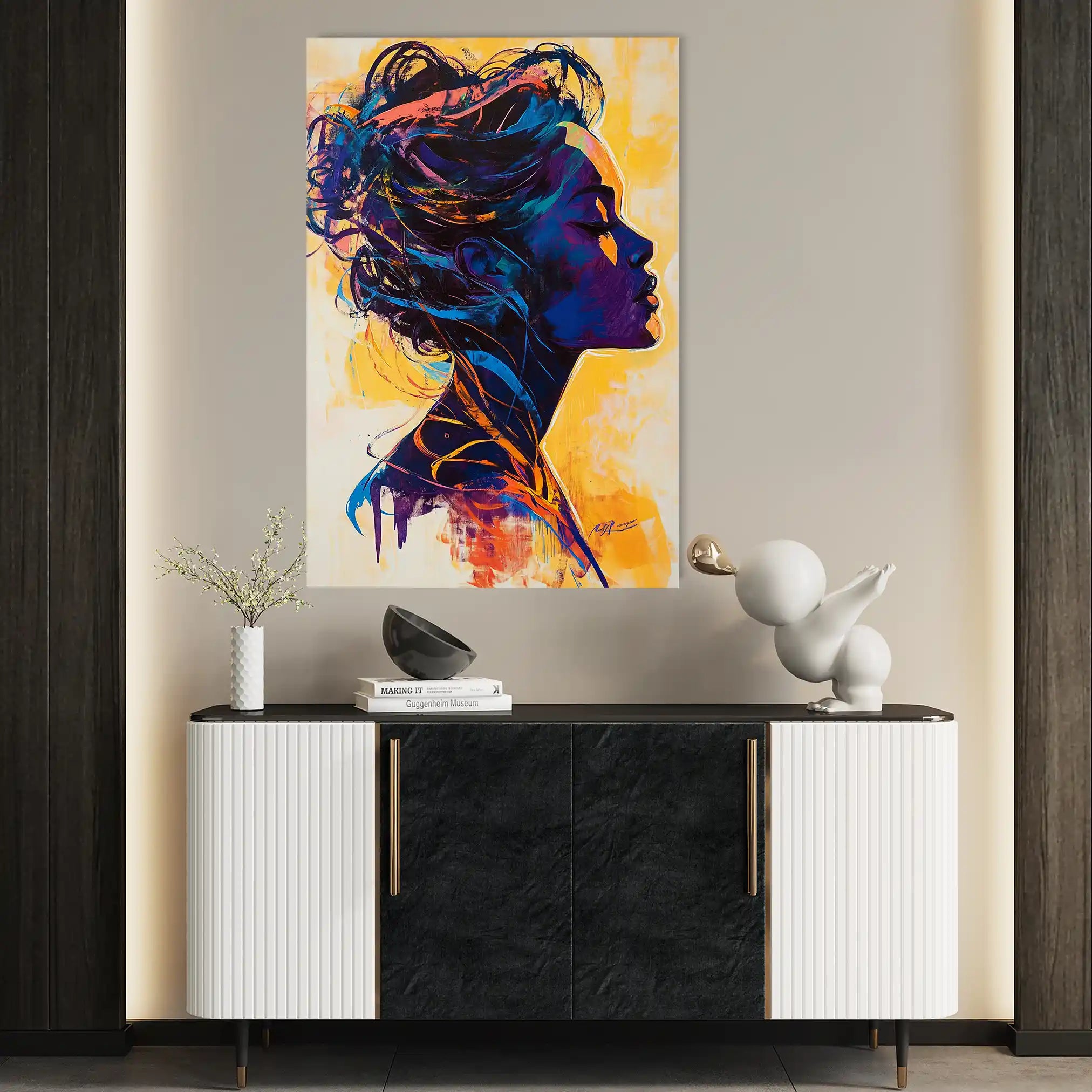 Portrait 075 Canvas Art 90 x 60 cm / Stretched on hidden frame
