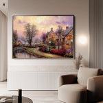 Landscape 076 Canvas Art 90 x 60 cm / Stretched on hidden frame