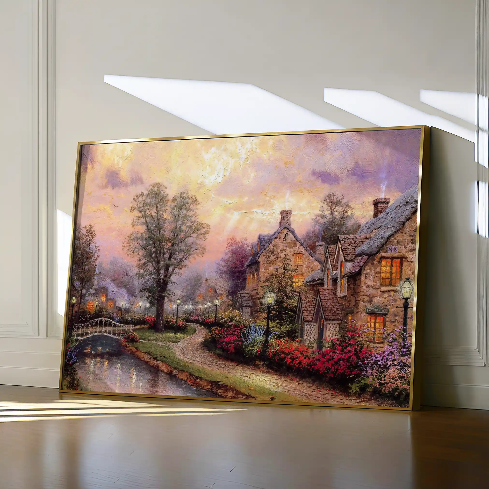 Landscape 076 Canvas Art 90 x 60 cm / Stretched on hidden frame