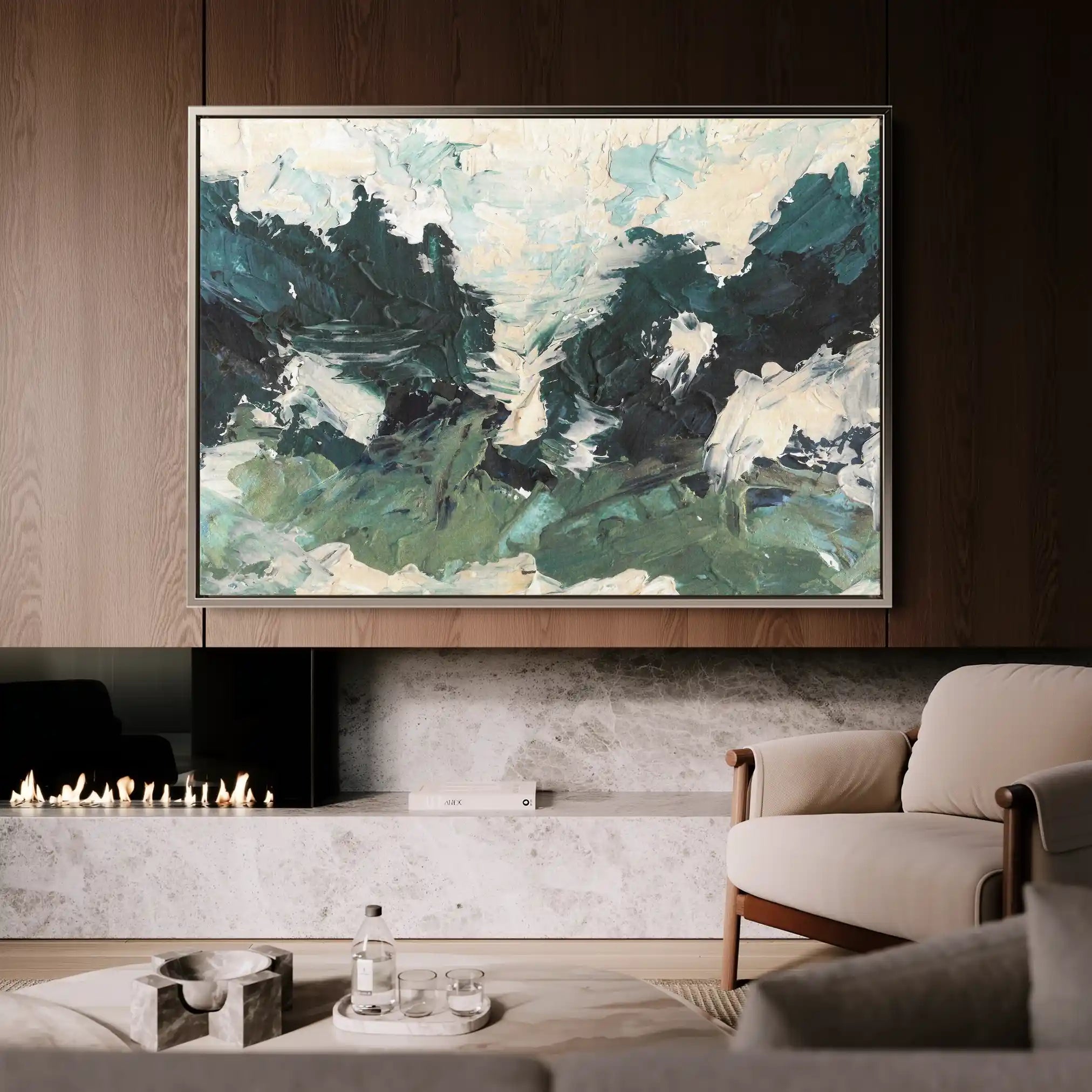 Abstract 077 Canvas Art 60 x 40 cm / Stretched on hidden frame