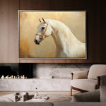 Horses 077 Canvas Art 90 x 60 cm / Stretched on hidden frame