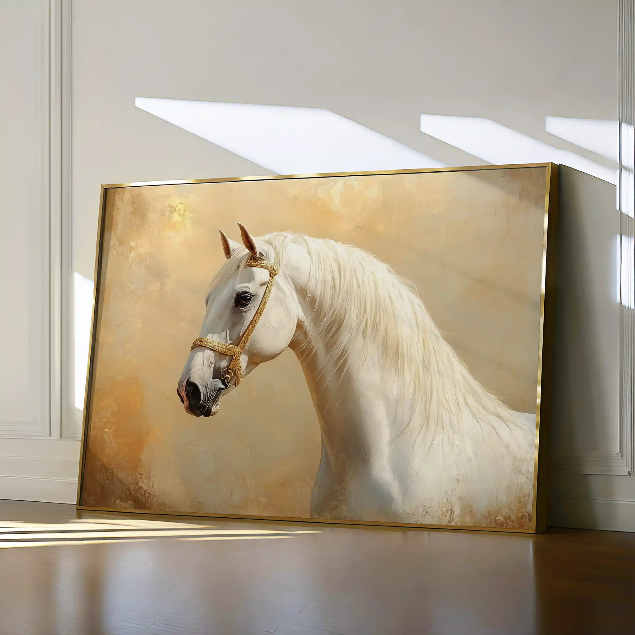 Horses 077 Canvas Art 90 x 60 cm / Stretched on hidden frame