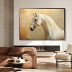 Horses 077 Canvas Art 90 x 60 cm / Stretched on hidden frame