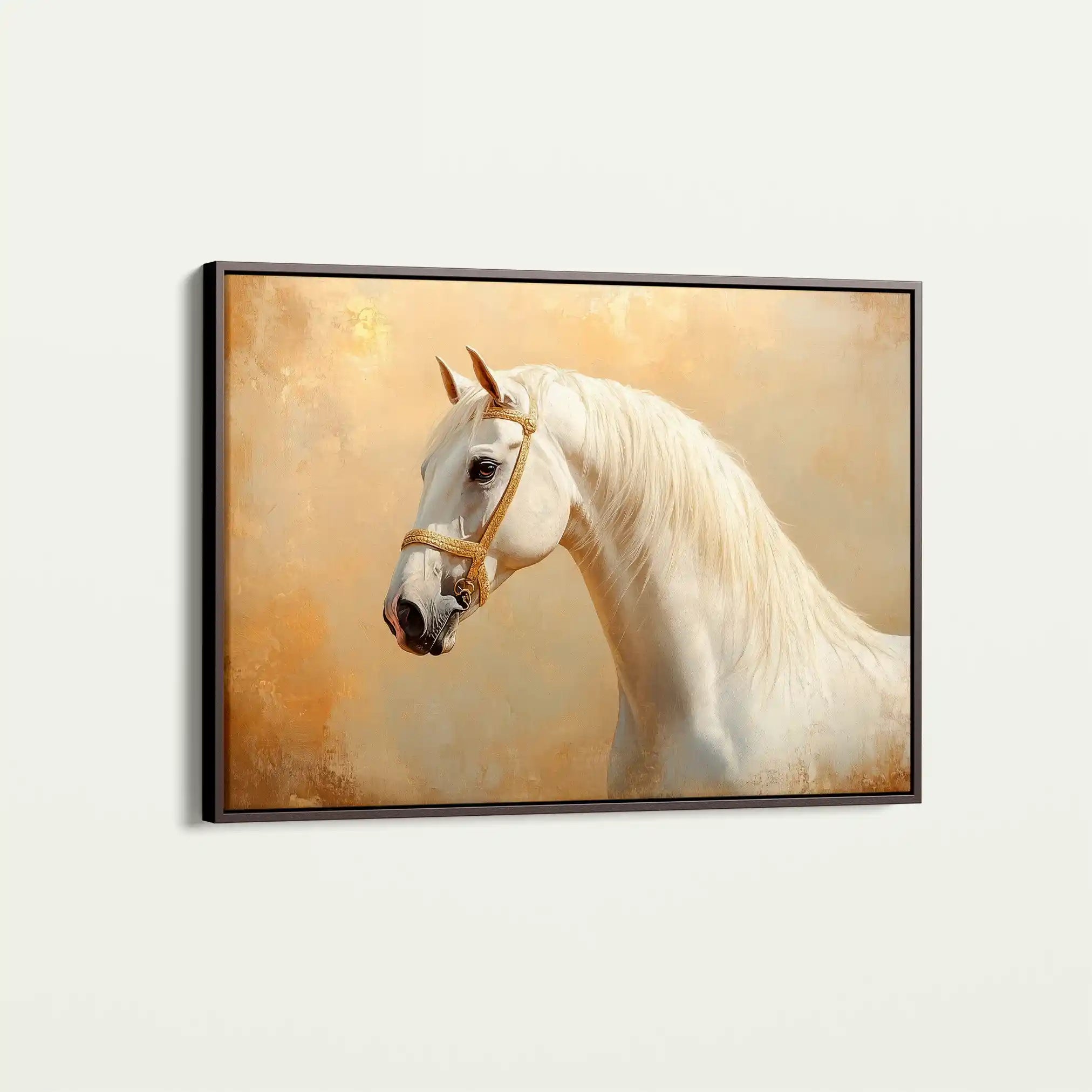 Horses 077 Canvas Art 90 x 60 cm / Stretched on hidden frame