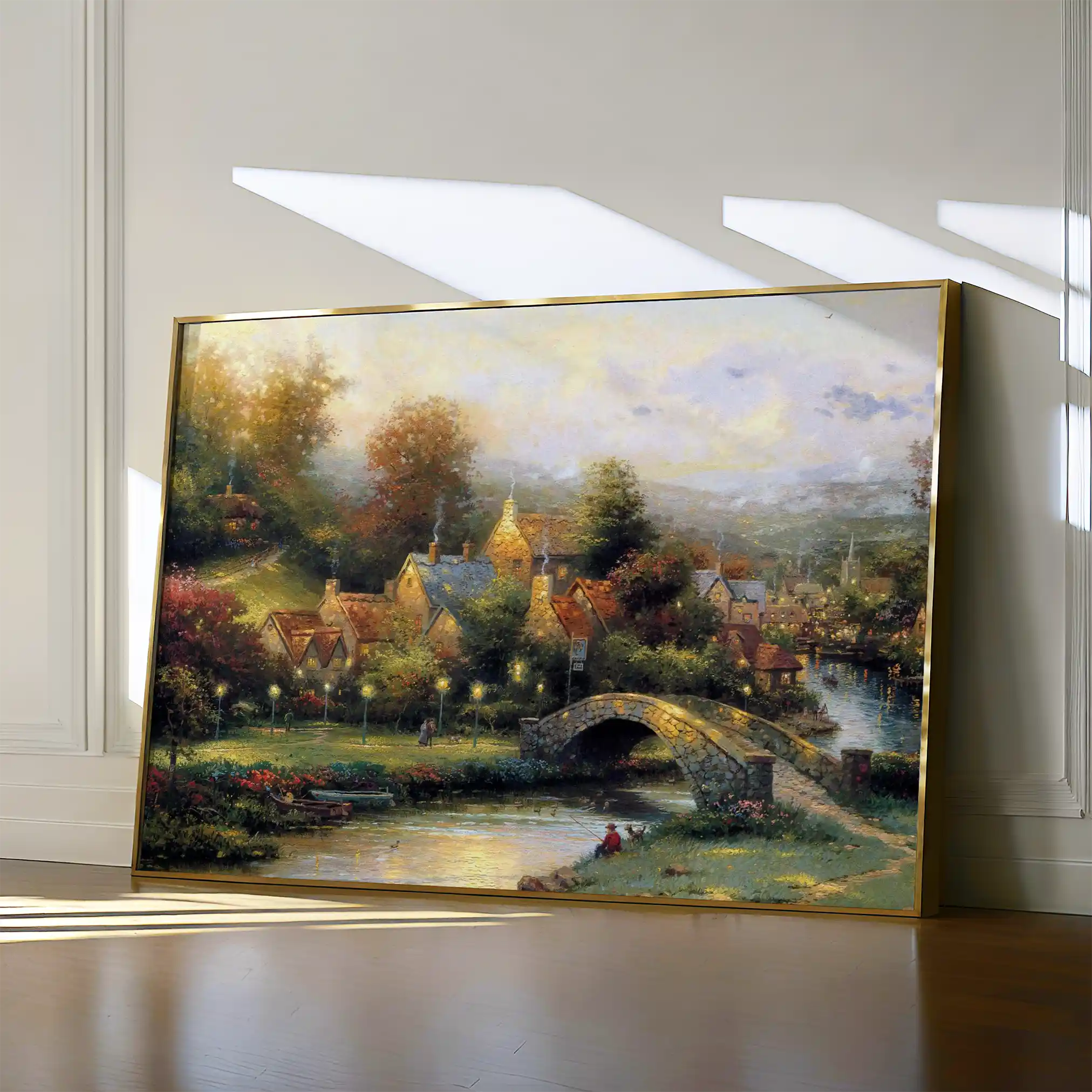 Landscape 077 Canvas Art 90 x 60 cm / Stretched on hidden frame