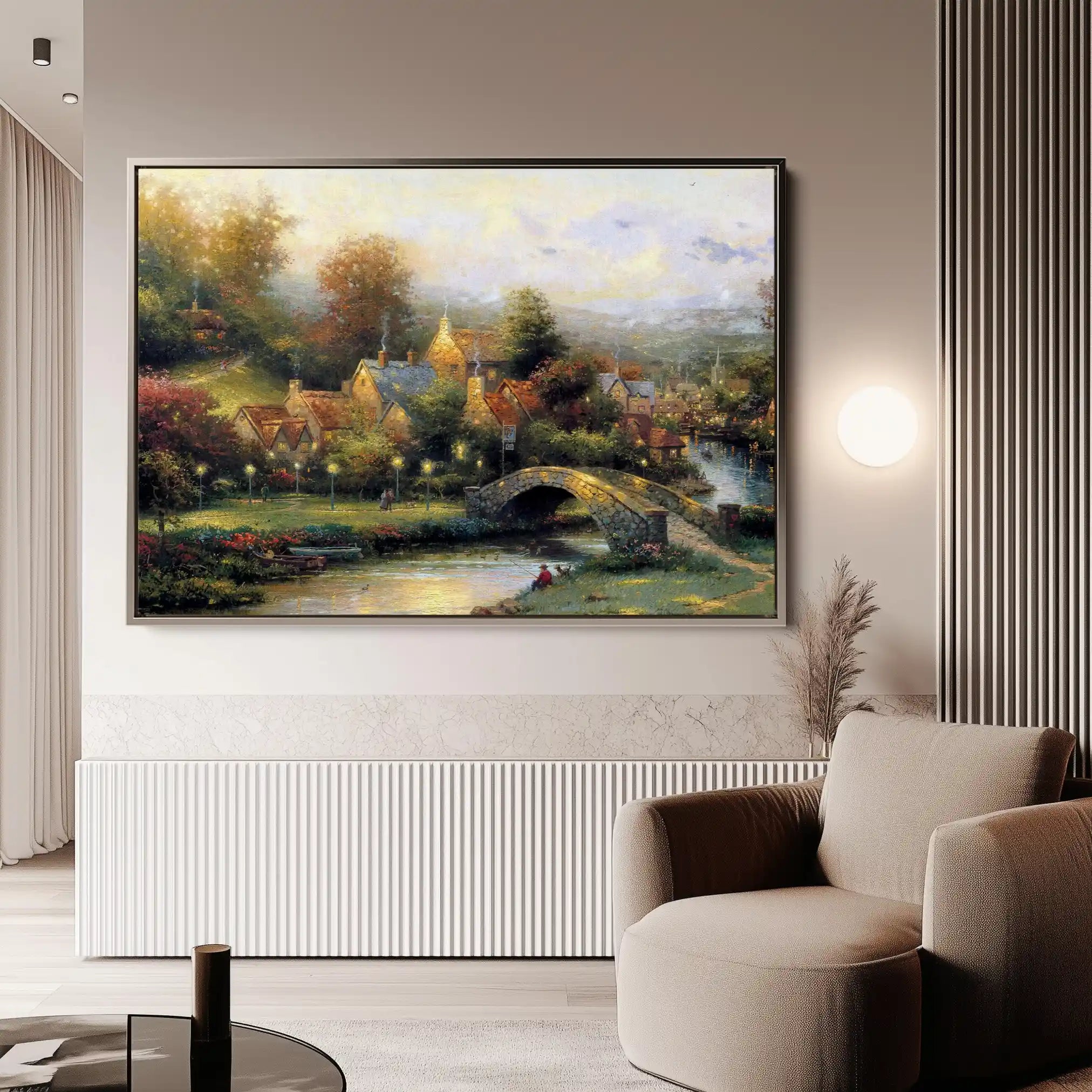 Landscape 077 Canvas Art 90 x 60 cm / Stretched on hidden frame