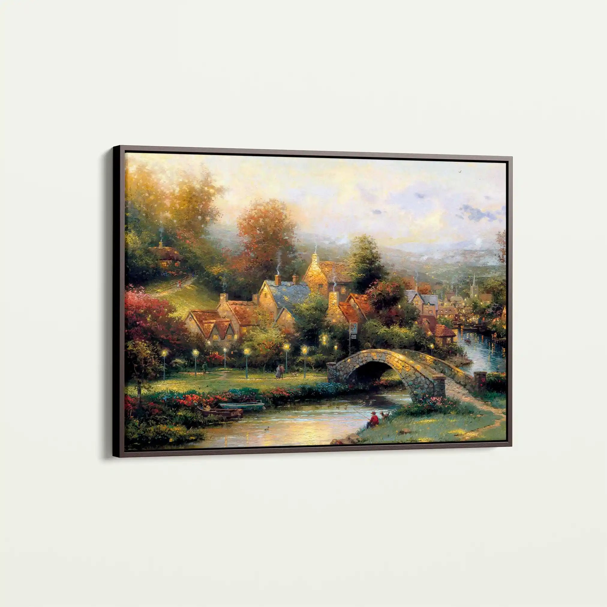 Landscape 077 Canvas Art 90 x 60 cm / Stretched on hidden frame