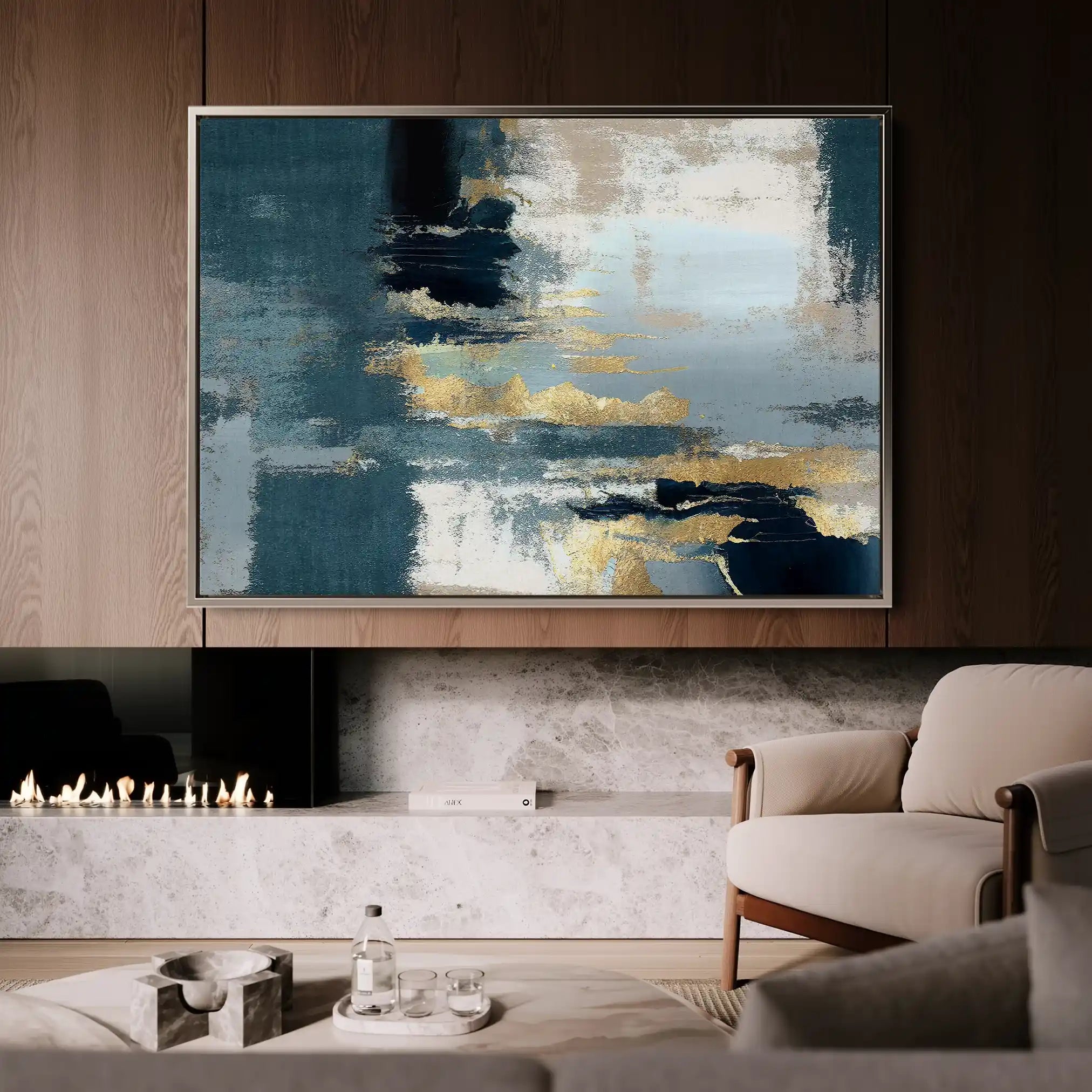 Abstract 078 Canvas Art 60 x 40 cm / Stretched on hidden frame