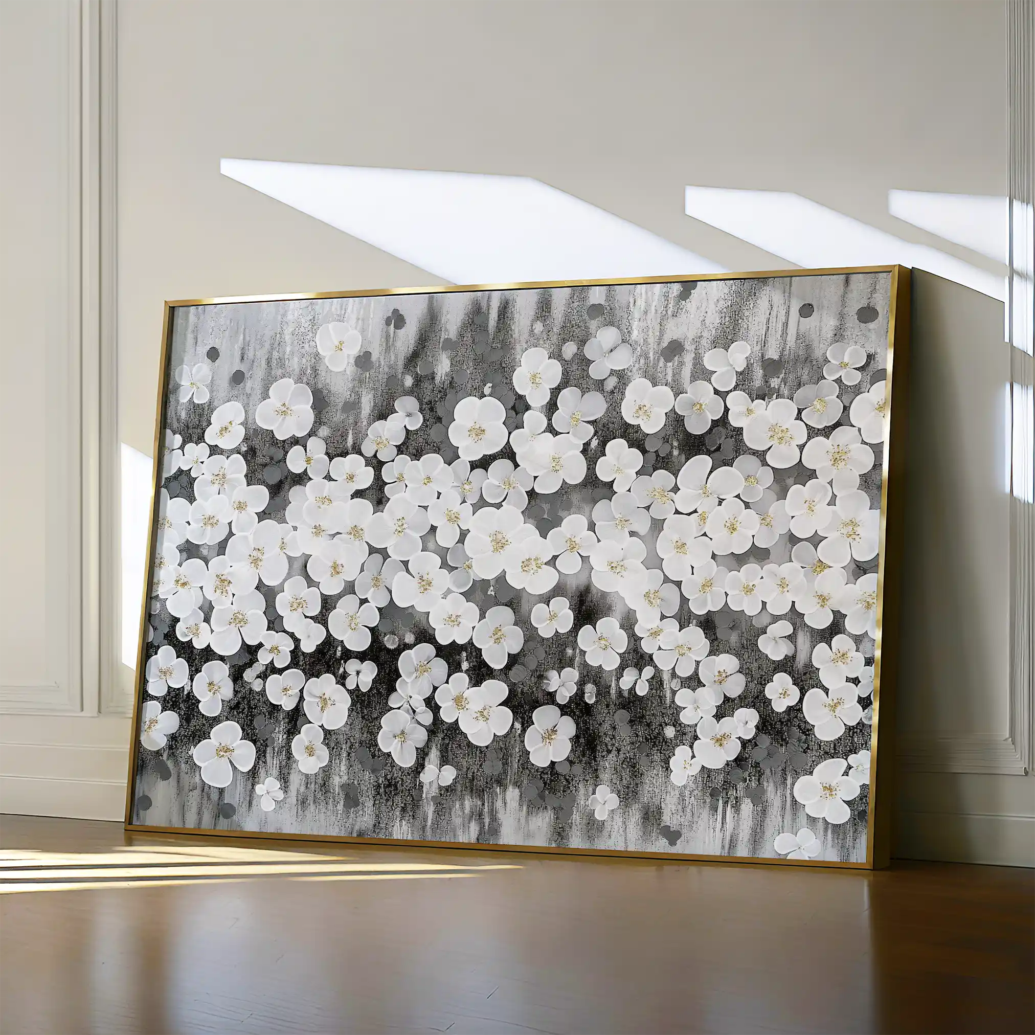 Floral Canvas Wall Art WAD078-F 90 x 60 cm / Stretched on hidden frame