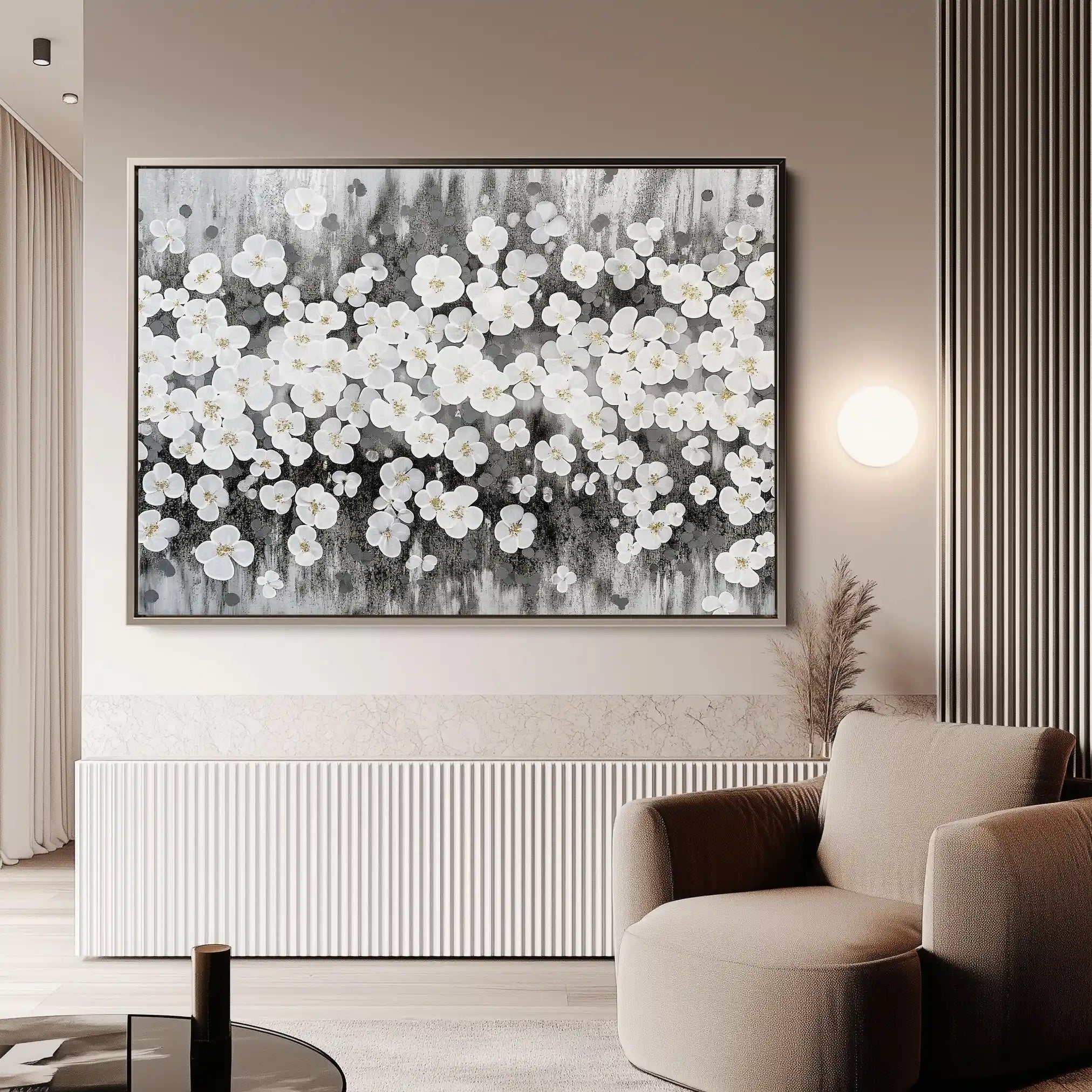 Floral Canvas Wall Art WAD078-F 90 x 60 cm / Stretched on hidden frame