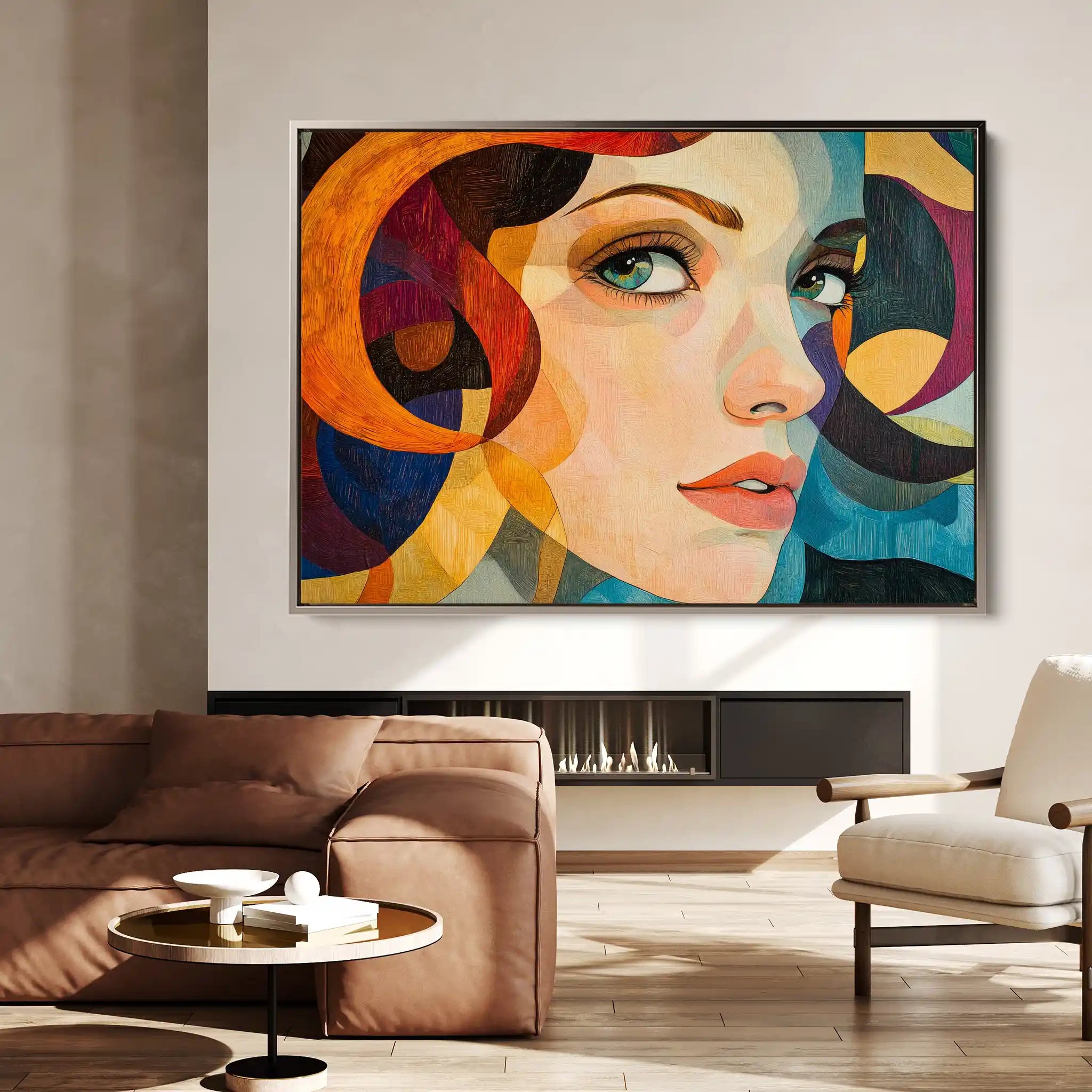Portrait 078 Canvas Art 90 x 60 cm / Stretched on hidden frame