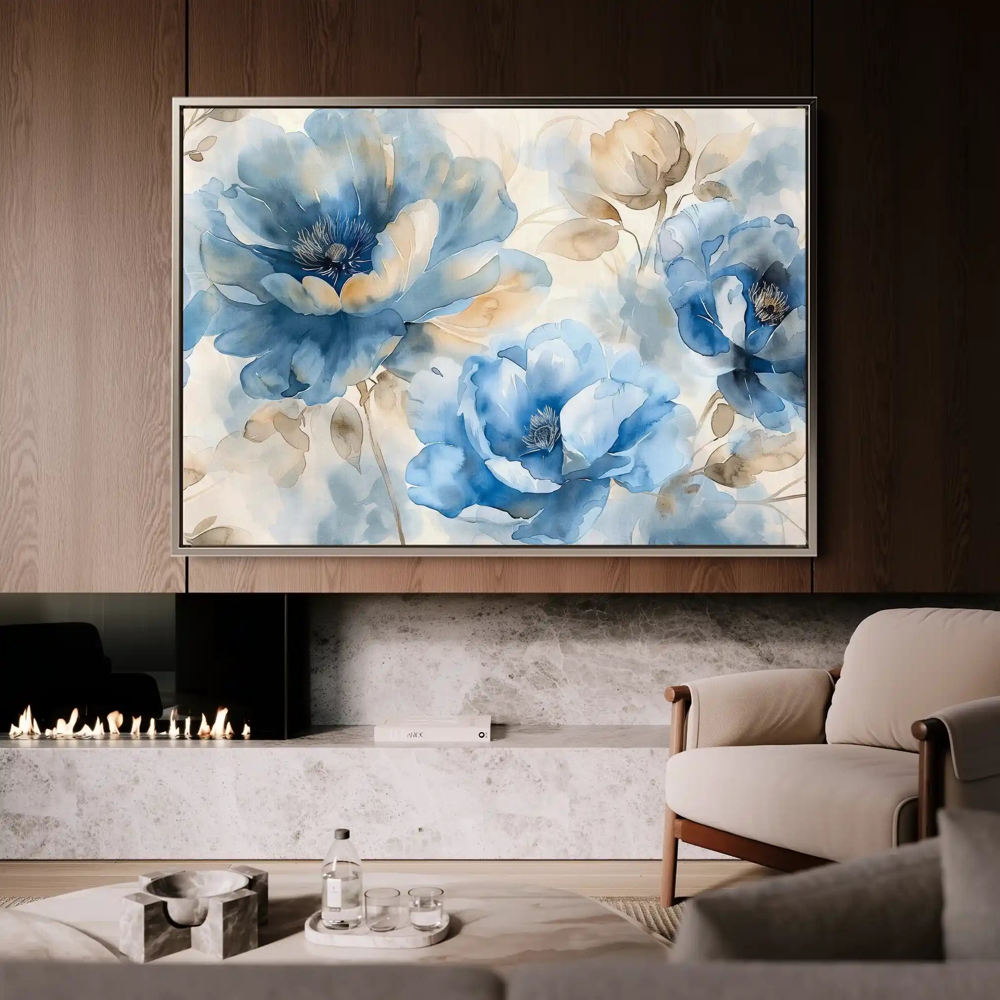 Floral Canvas Wall Art WAD079-F 90 x 60 cm / Stretched on hidden frame