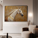 Horses 079 Canvas Art 90 x 60 cm / Stretched on hidden frame
