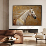 Horses 079 Canvas Art 90 x 60 cm / Stretched on hidden frame