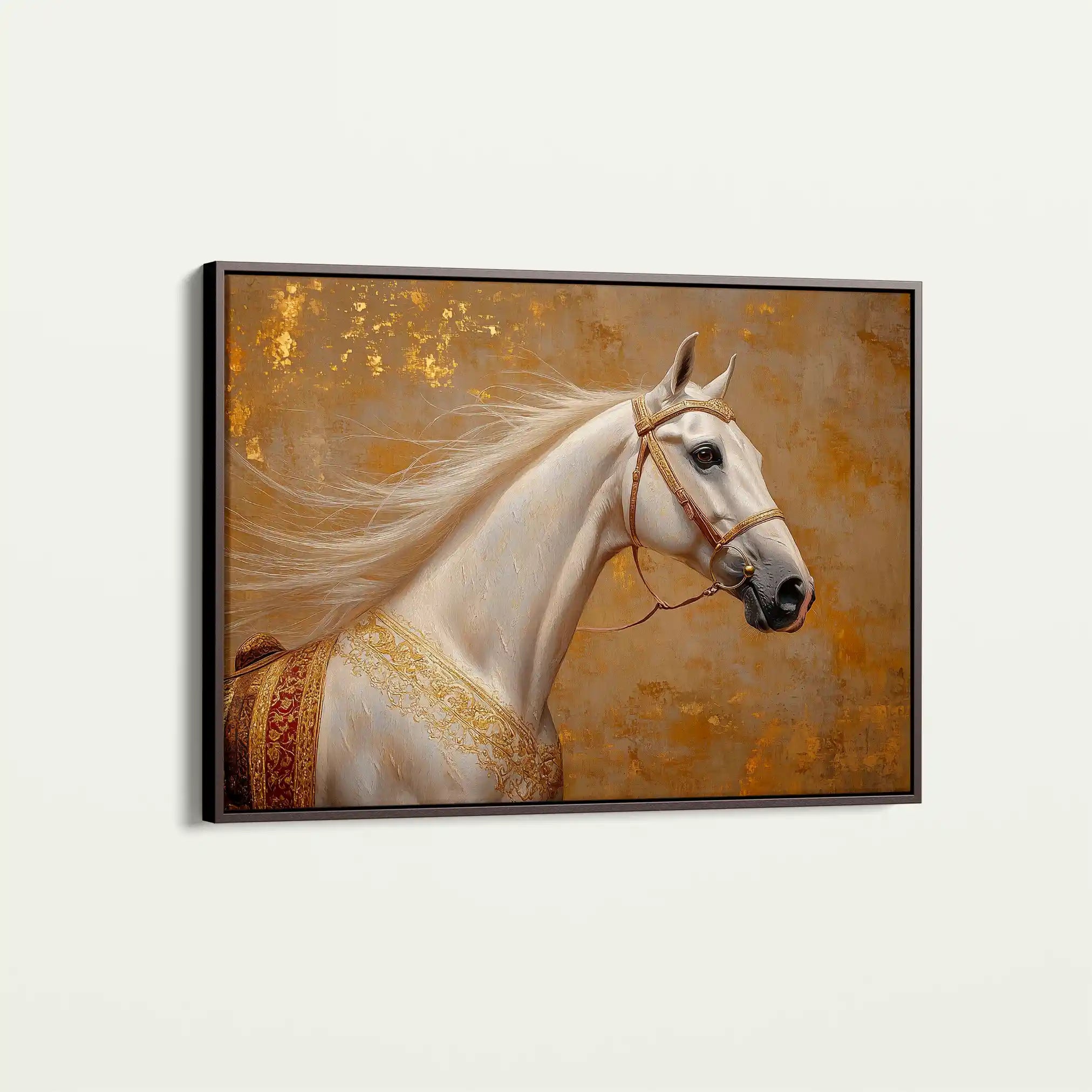 Horses 079 Canvas Art 90 x 60 cm / Stretched on hidden frame