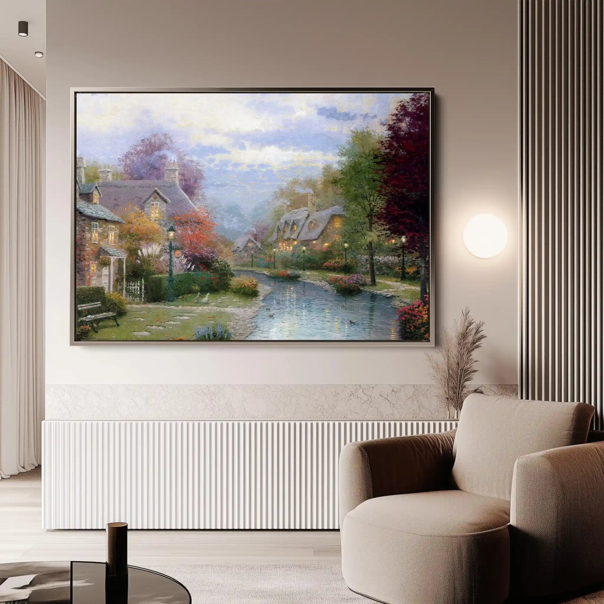 Landscape 079 Canvas Art 90 x 60 cm / Stretched on hidden frame