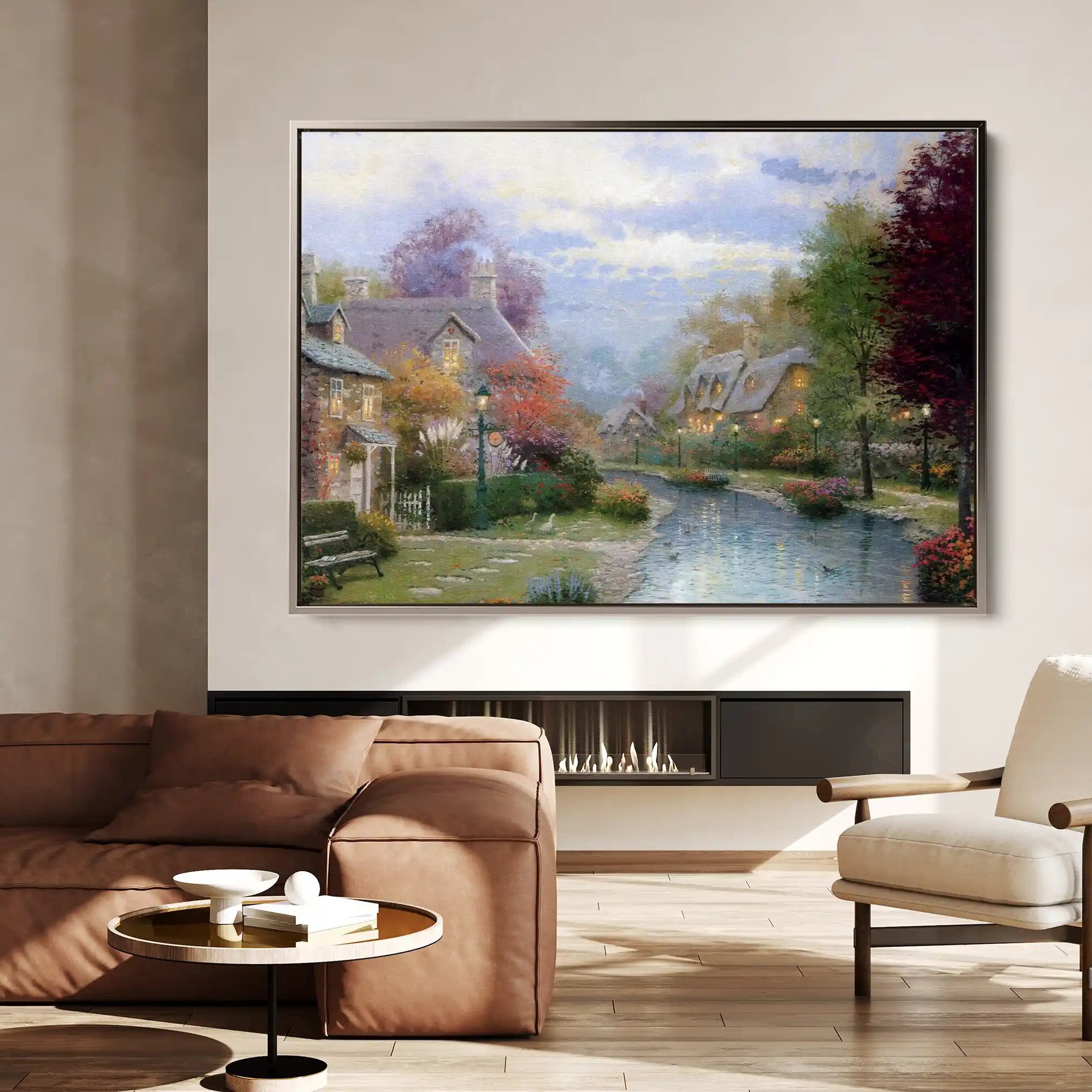 Landscape 079 Canvas Art 90 x 60 cm / Stretched on hidden frame