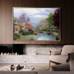 Landscape 079 Canvas Art 90 x 60 cm / Stretched on hidden frame