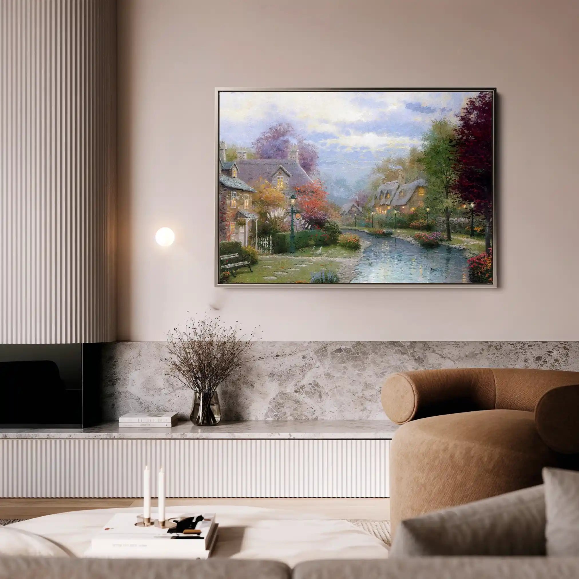 Landscape 079 Canvas Art 90 x 60 cm / Stretched on hidden frame