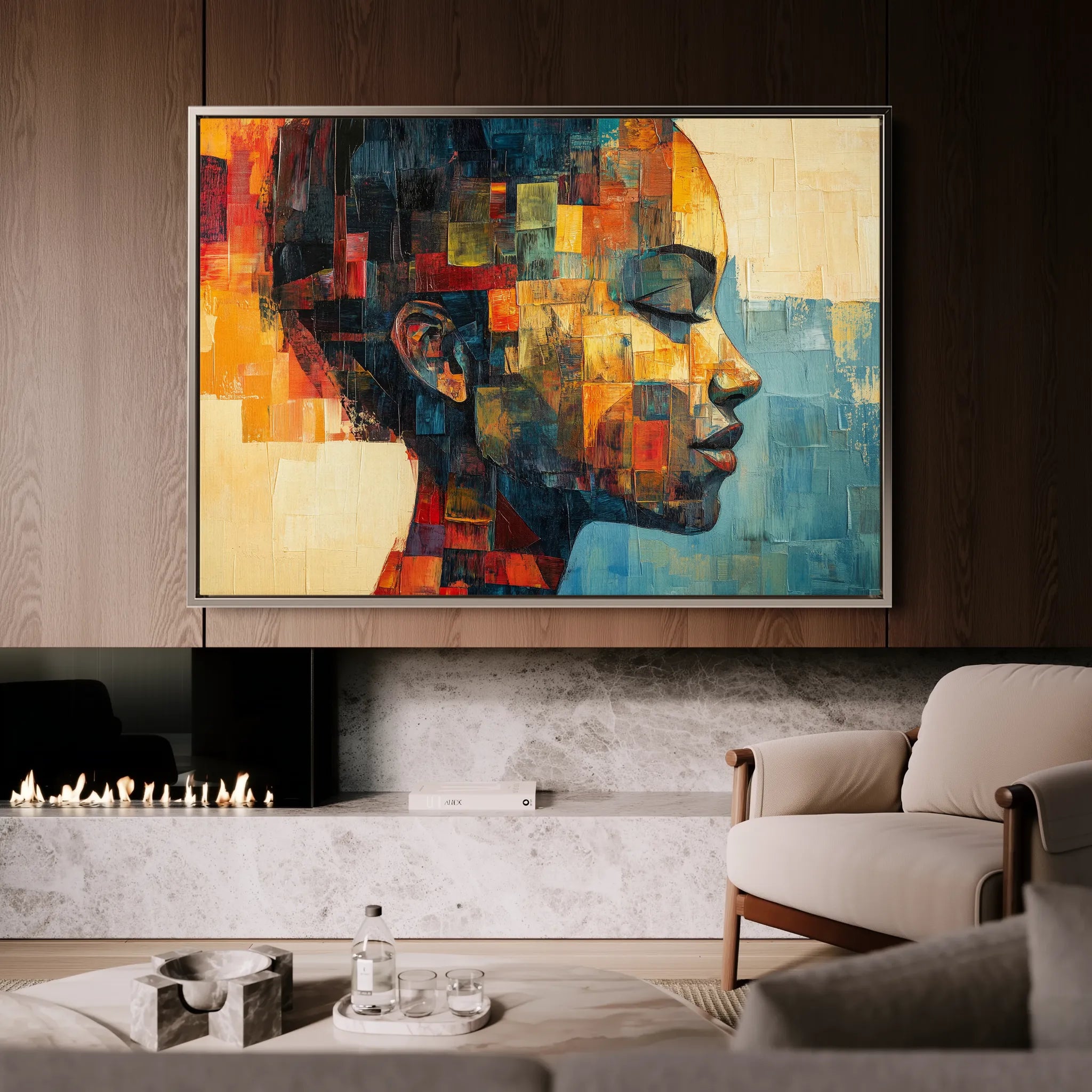 Portrait Canvas Wall Art WAD079-P 90 x 60 cm / Stretched on hidden frame