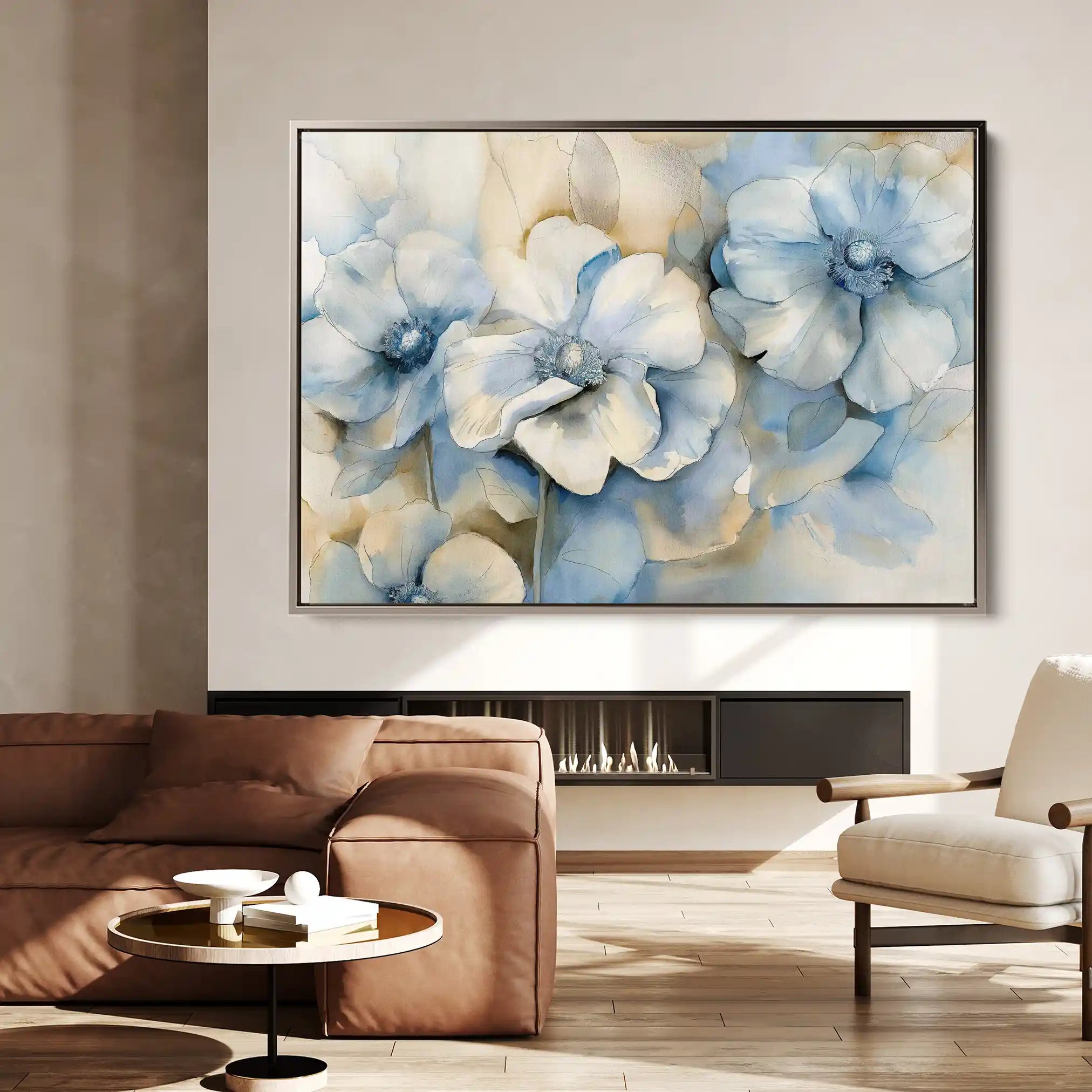 Floral Canvas Wall Art WAD080-F 90 x 60 cm / Stretched on hidden frame