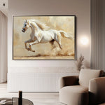 Horses 080 Canvas Art 90 x 60 cm / Stretched on hidden frame