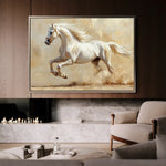 Horses 080 Canvas Art 90 x 60 cm / Stretched on hidden frame