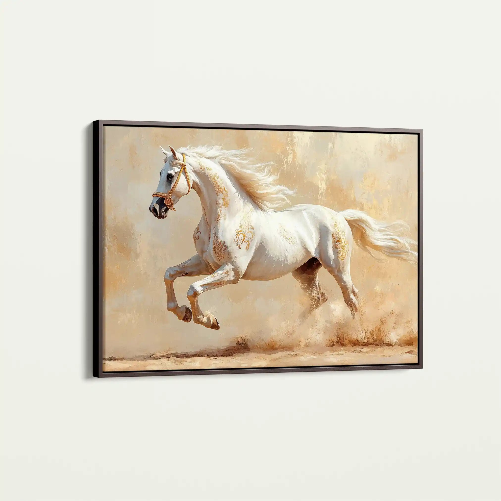 Horses 080 Canvas Art 90 x 60 cm / Stretched on hidden frame