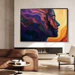 Portrait 080 Canvas Art 90 x 60 cm / Stretched on hidden frame