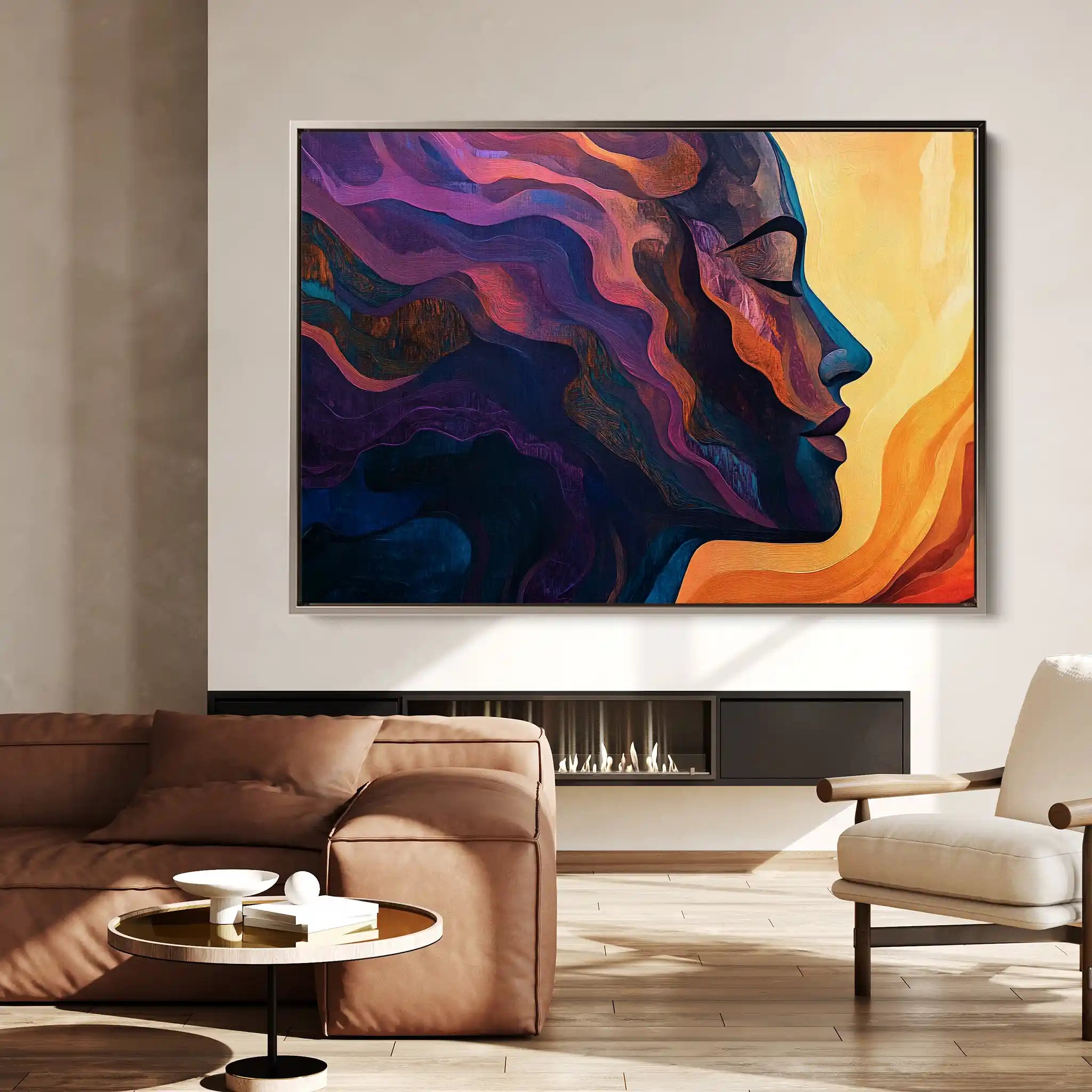 Portrait 080 Canvas Art 90 x 60 cm / Stretched on hidden frame