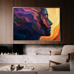 Portrait 080 Canvas Art 90 x 60 cm / Stretched on hidden frame