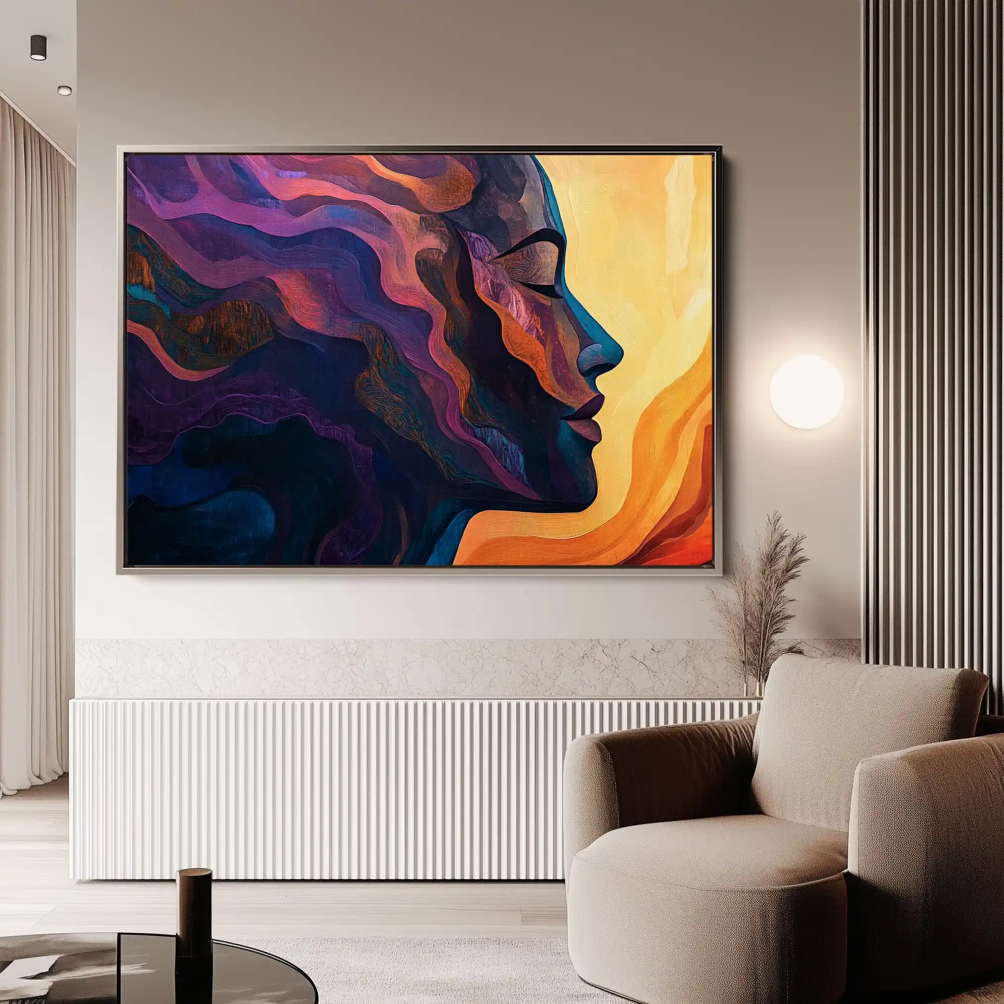 Portrait 080 Canvas Art 90 x 60 cm / Stretched on hidden frame