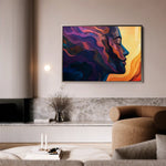 Portrait 080 Canvas Art 90 x 60 cm / Stretched on hidden frame