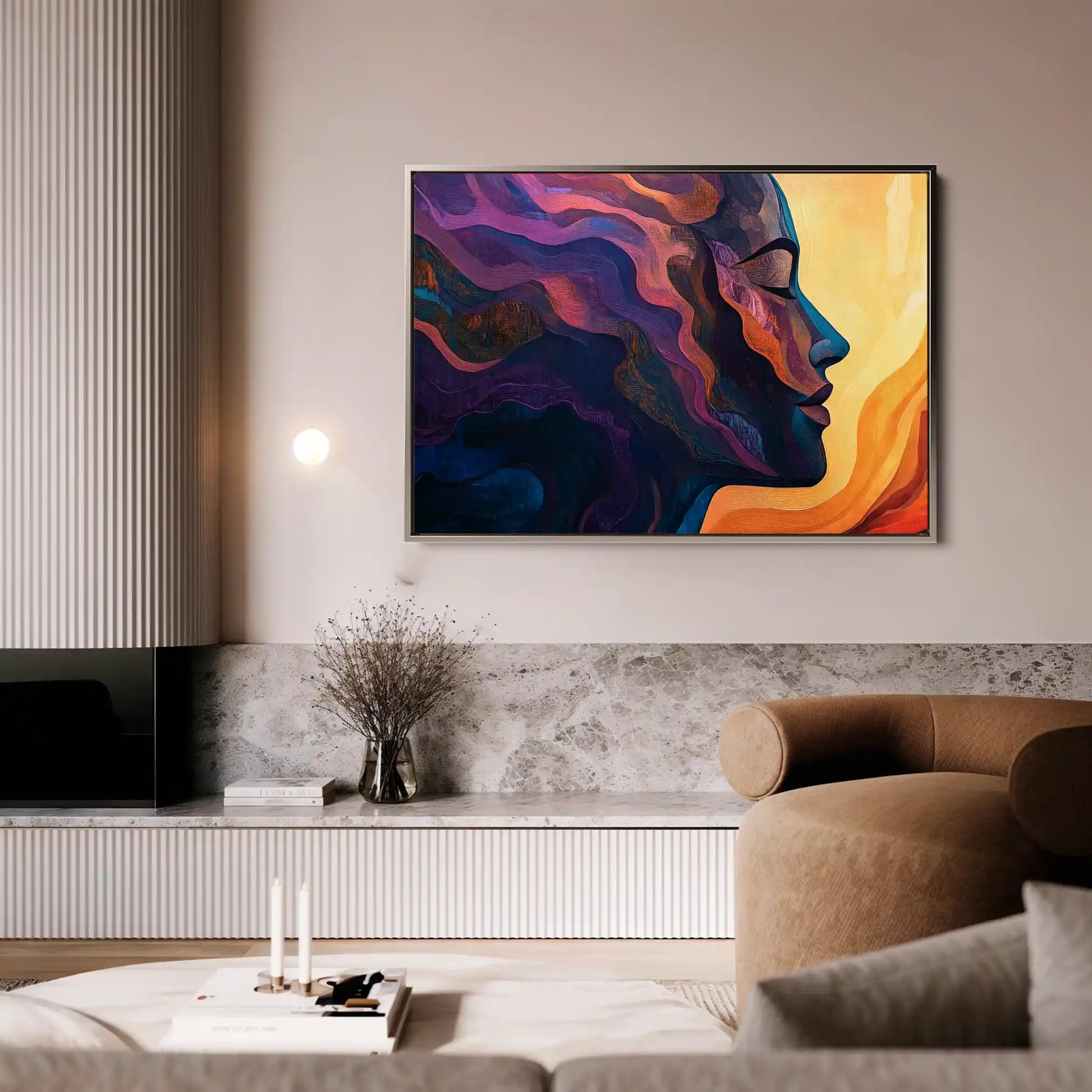 Portrait 080 Canvas Art 90 x 60 cm / Stretched on hidden frame