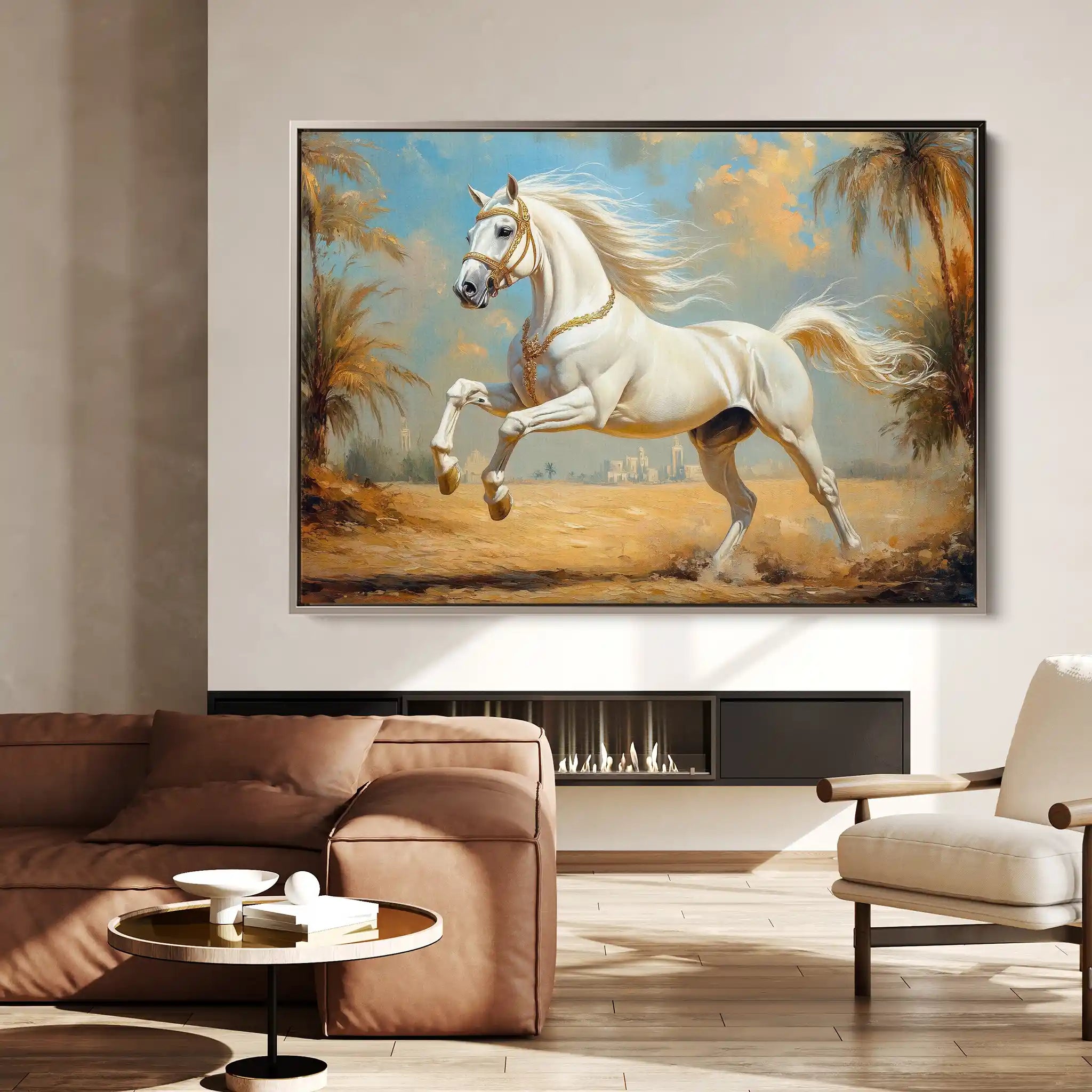 Horses 081 Canvas Art 90 x 60 cm / Stretched on hidden frame