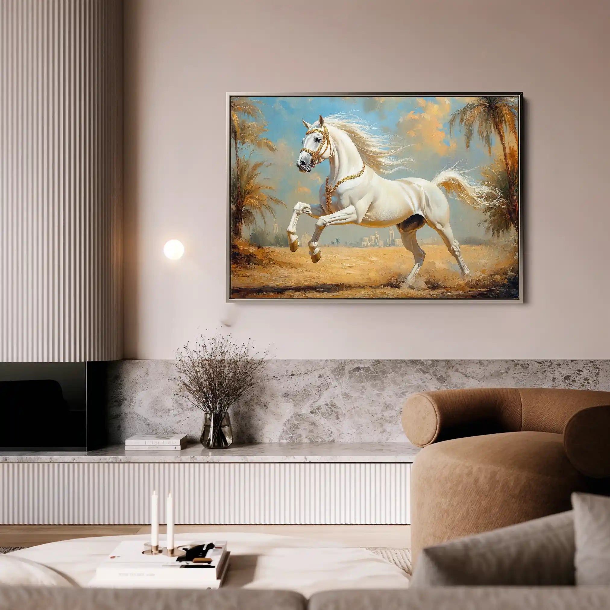 Horses 081 Canvas Art 90 x 60 cm / Stretched on hidden frame