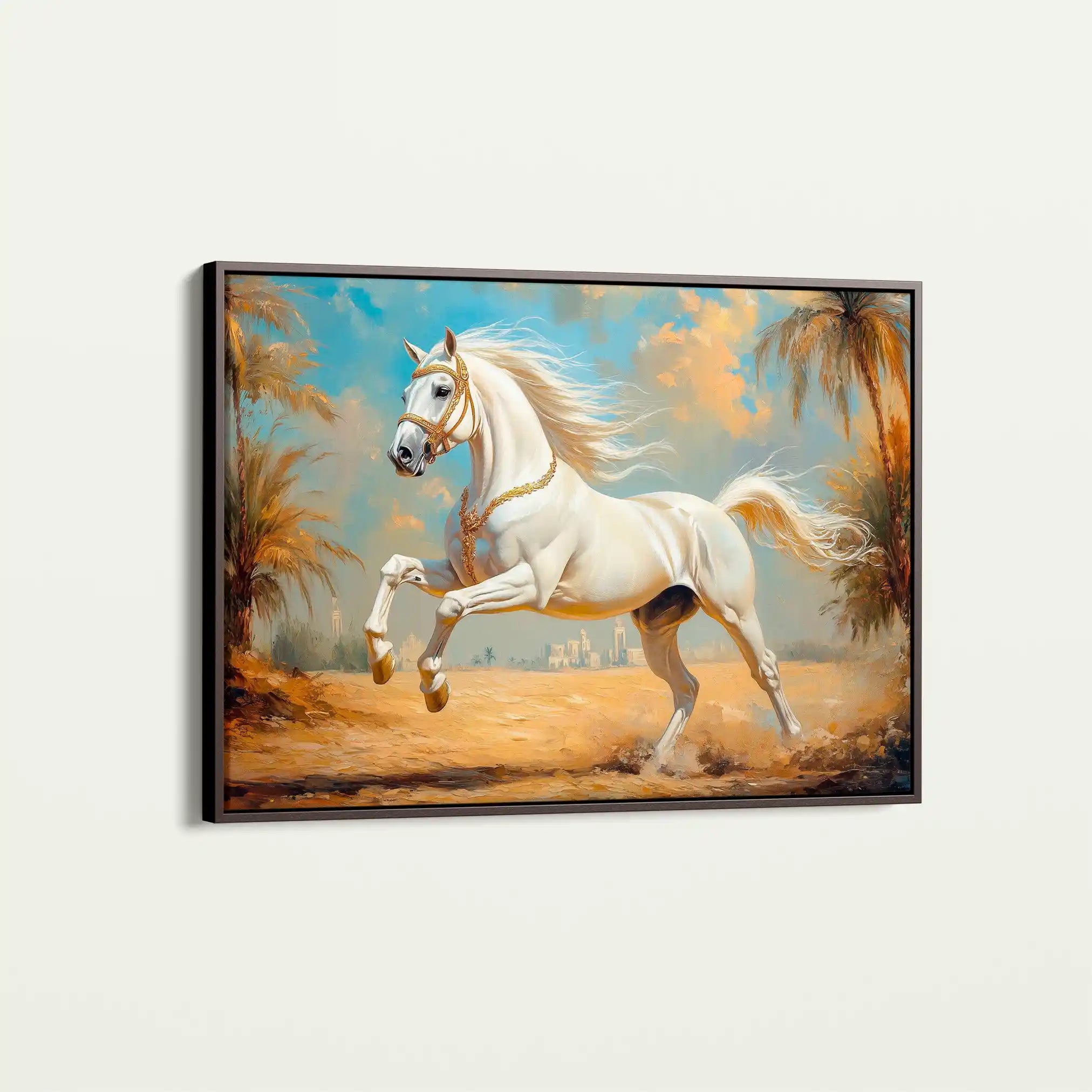 Horses 081 Canvas Art 90 x 60 cm / Stretched on hidden frame