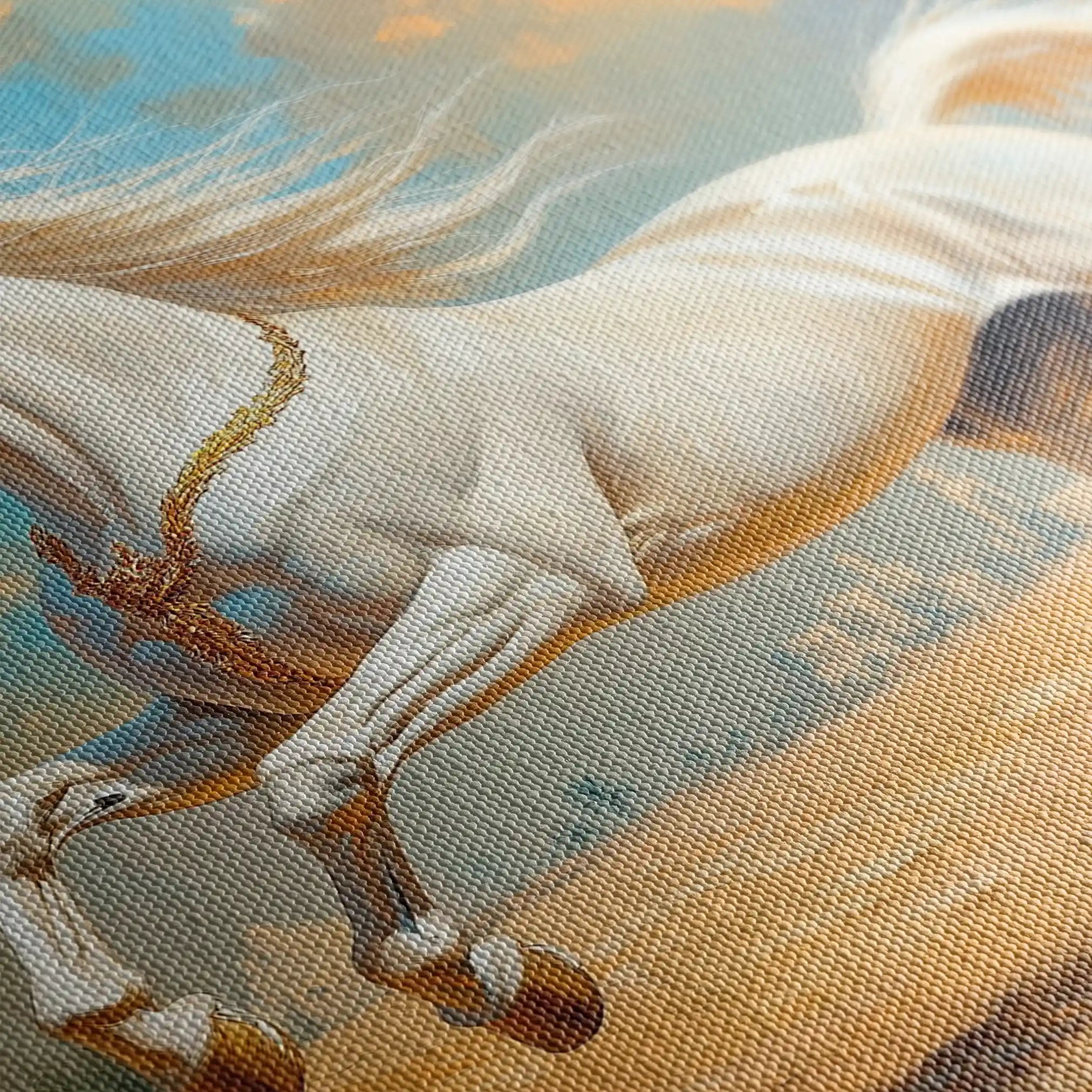 Horses 081 Canvas Art 90 x 60 cm / Stretched on hidden frame